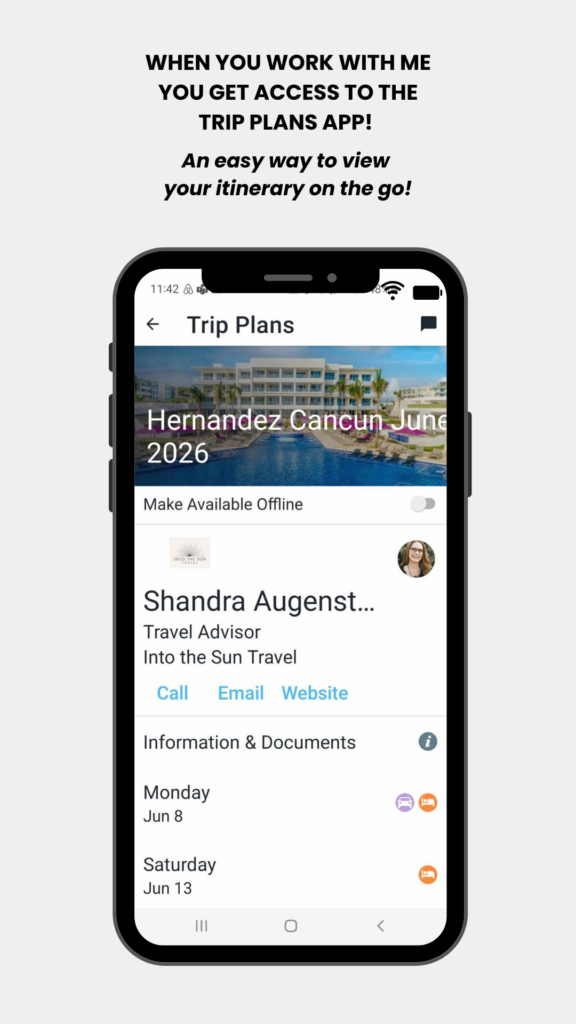 Trip plans app
