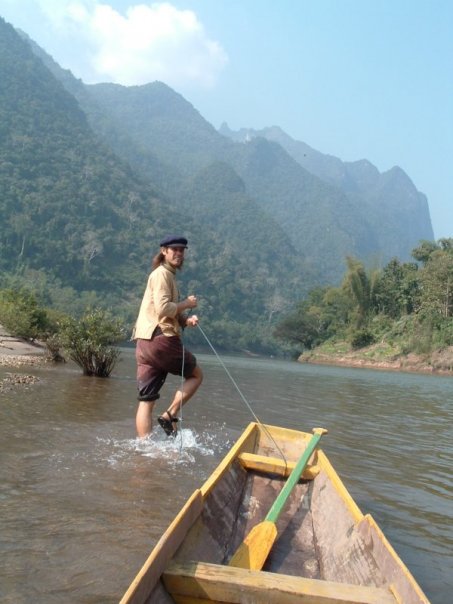 River boat Laos